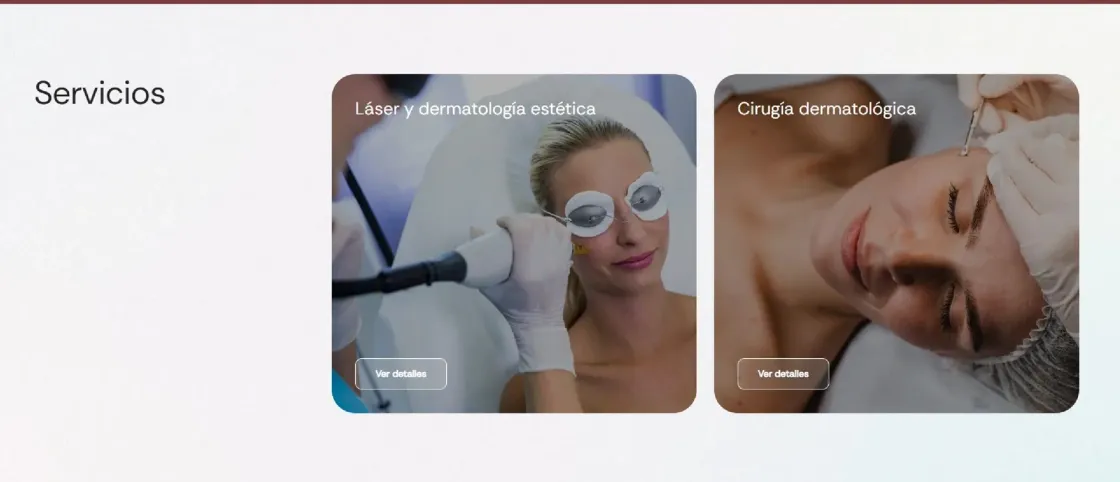 Arcadi Altemir — web de clínica, captura 4