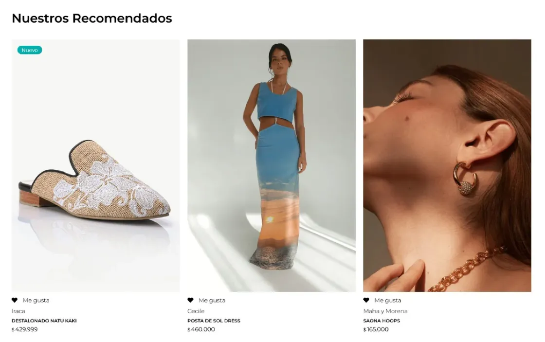 Atizz — tienda online, captura 3