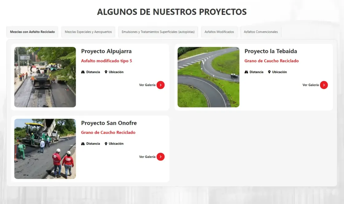 Colbitumen — web corporativa, captura 3