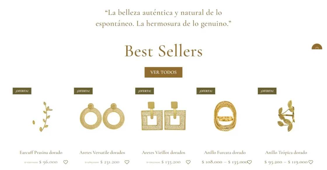 Egretta — tienda online, captura 4