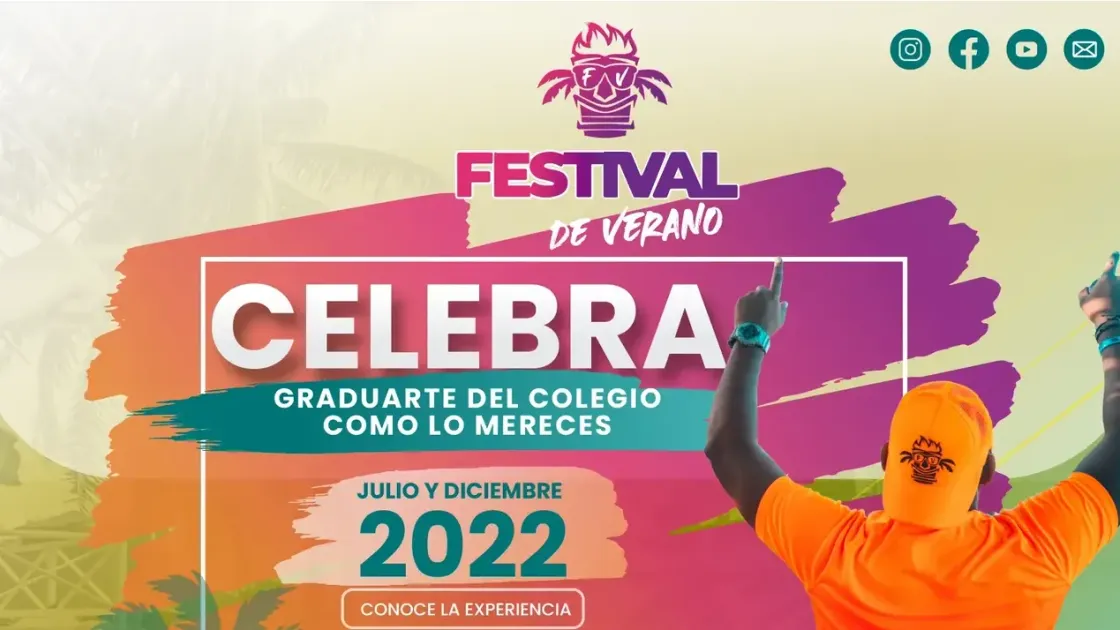 Captura de la landing de captación de Festival de Verano, hecha en WordPress con Elementor Pro.