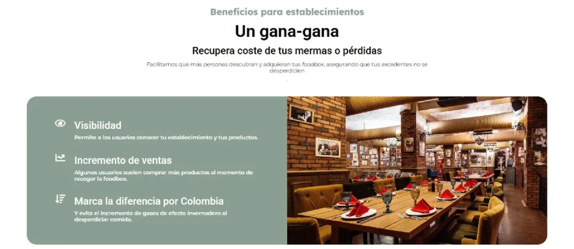 Food Spark — catálogo online, captura 3