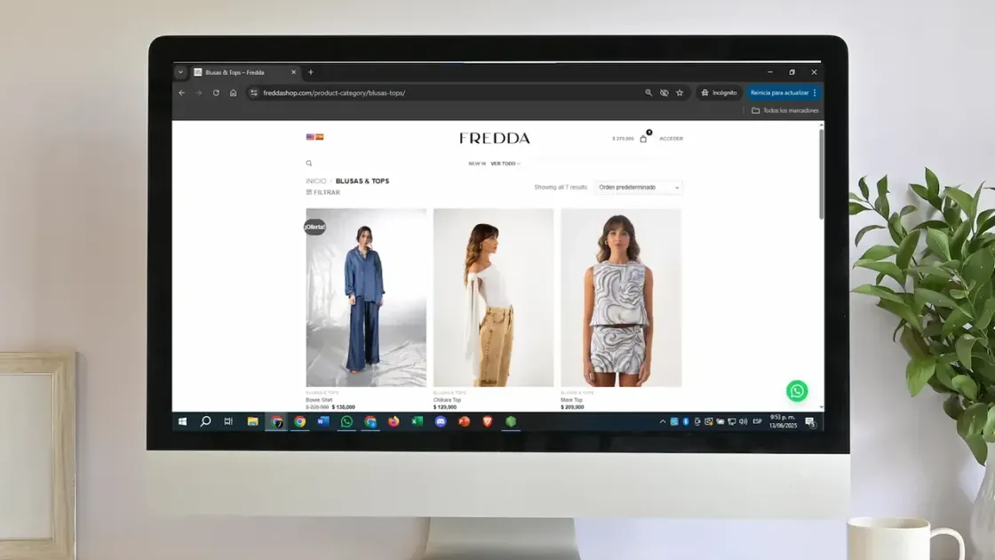 Fredda Shop — tienda online, captura 6