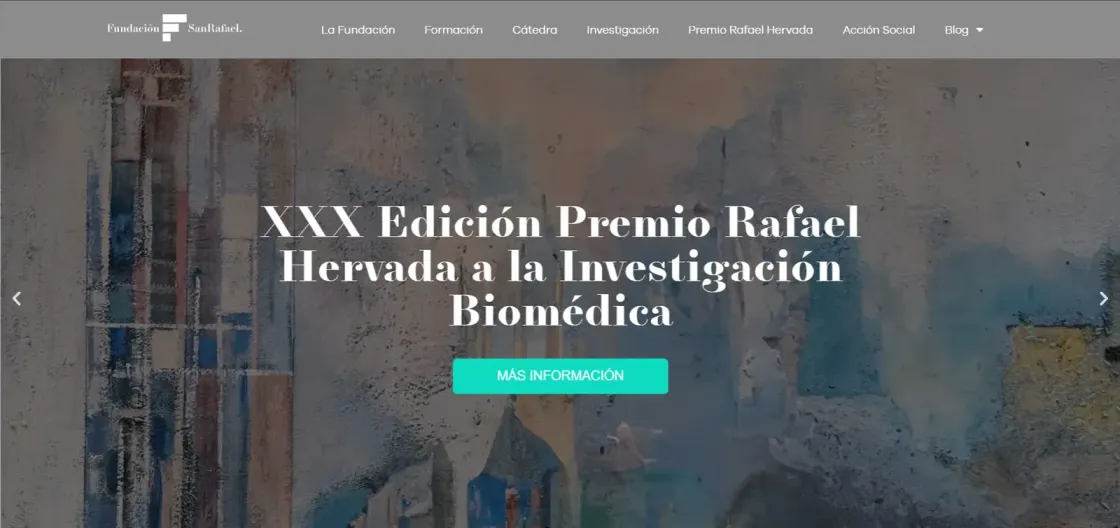 Fundación San Rafael — web informativa, captura 2