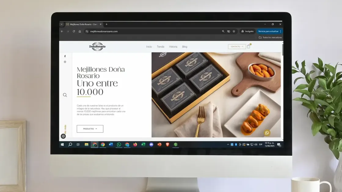 Mejillones Doña Rosario — tienda online, captura 2