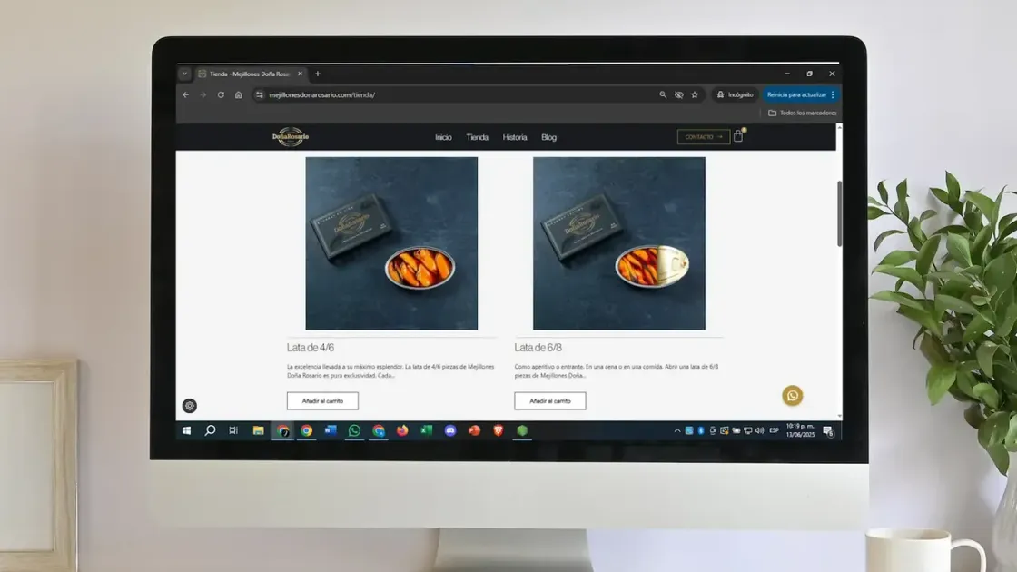 Mejillones Doña Rosario — tienda online, captura 5