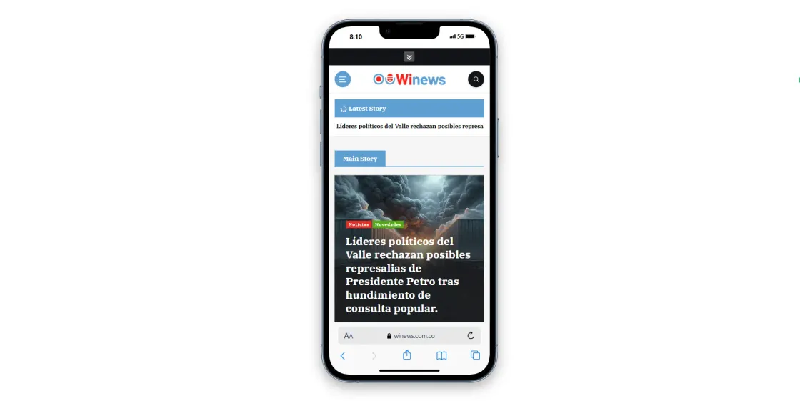 WiNews — automatización, captura 4